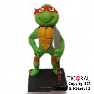 ADOR TORTUGA NINJA RAPHAEL ROJO A. PORC FRIA x 1